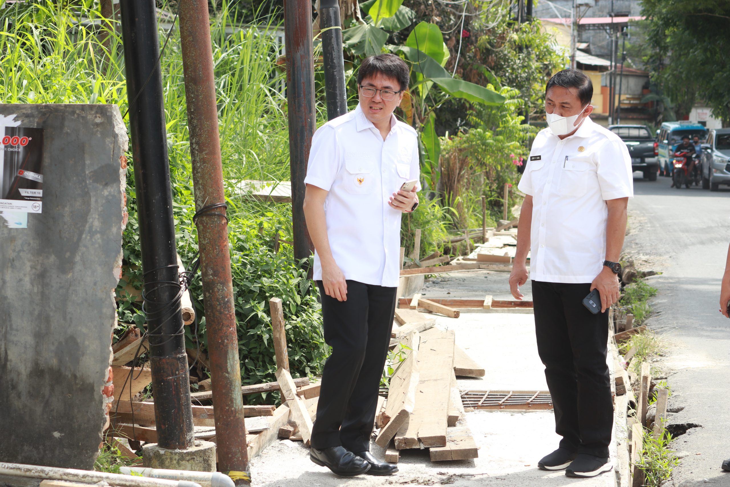 Walikota Andrei Kunjungi Beberapa Lokasi Infrastruktur Kota Manado
