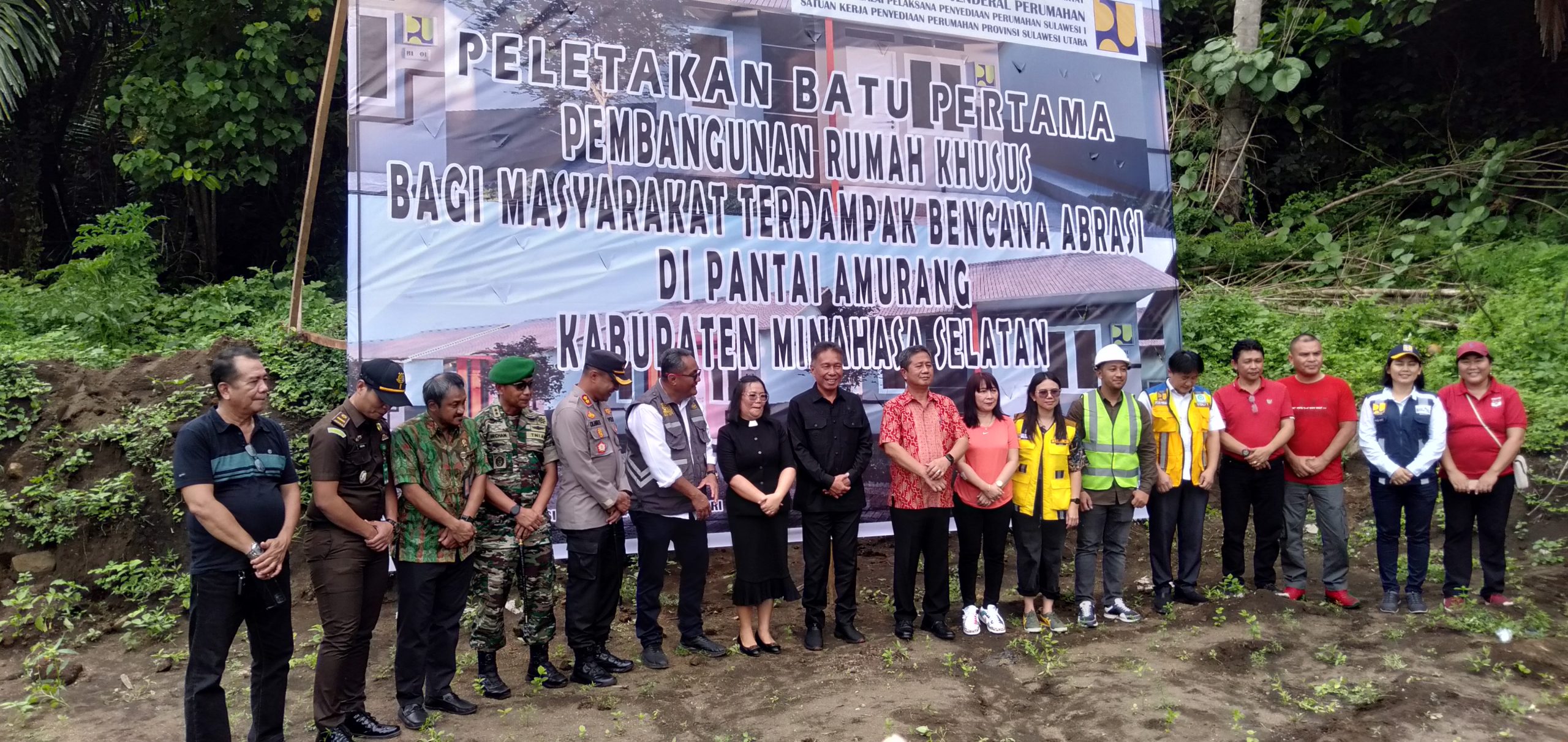 FDW – PYR Hadiri Perletakan Batu Pertama Pembangunan Rumah Khusus di Rumoong Bawah