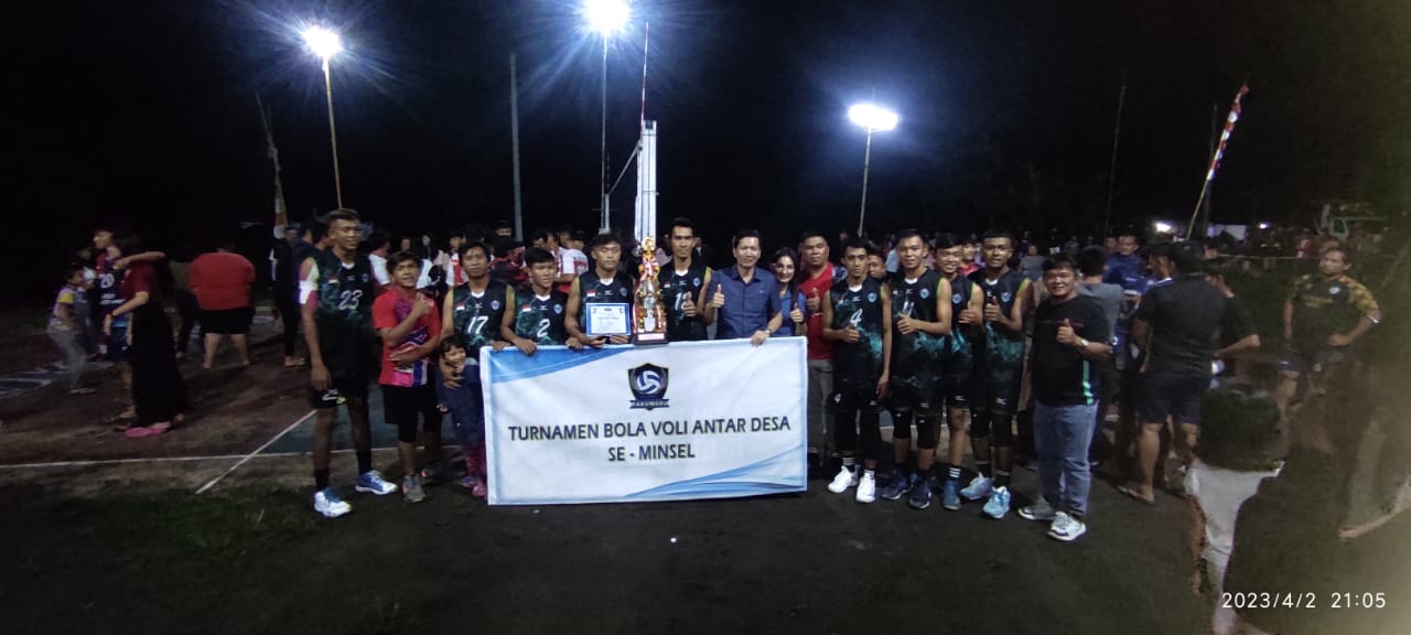 Teep juarai Turnamen Pakuweru CUP , Ini kata Tumipa Ketua Harian PBVSI Minsel..