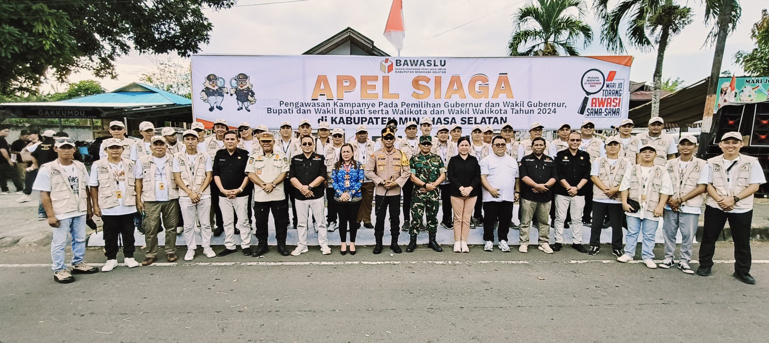 Gelar Apel Siaga, Bawaslu Minsel Siap Awasi Tahapan Kampanye